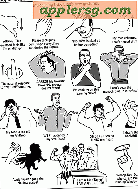 Introduktion til OS X Lion's New Gestures (Humor)