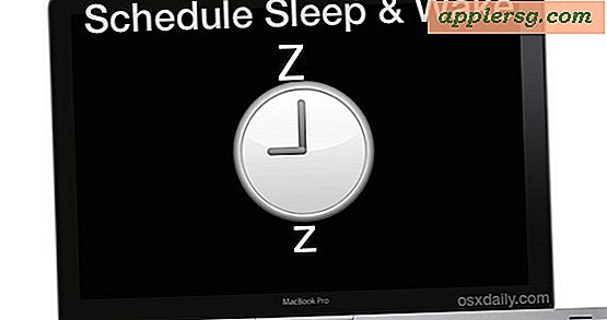 Planlæg søvn og våg i Mac OS X