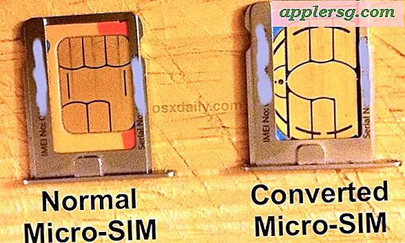 Konverter et SIM-kort til Micro SIM ved at klippe med saks og en neglefil