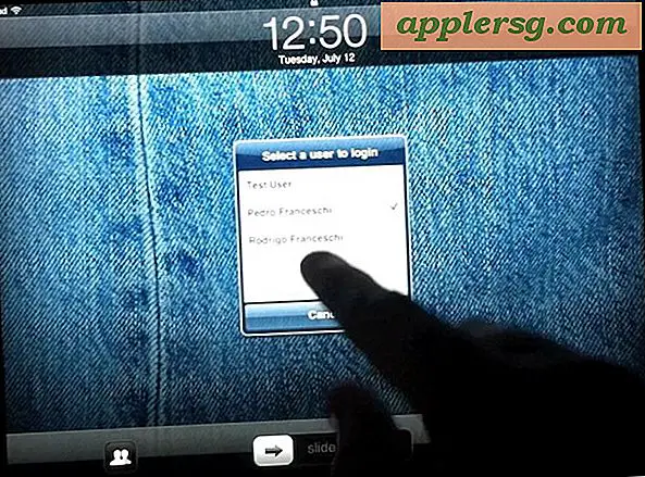 Schakel in en schakel tussen meerdere gebruikersaccounts op iPad met iUsers