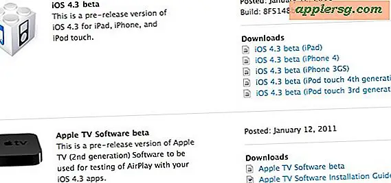 iOS 4.3 beta 1 Nedladdning Utgiven för utvecklare