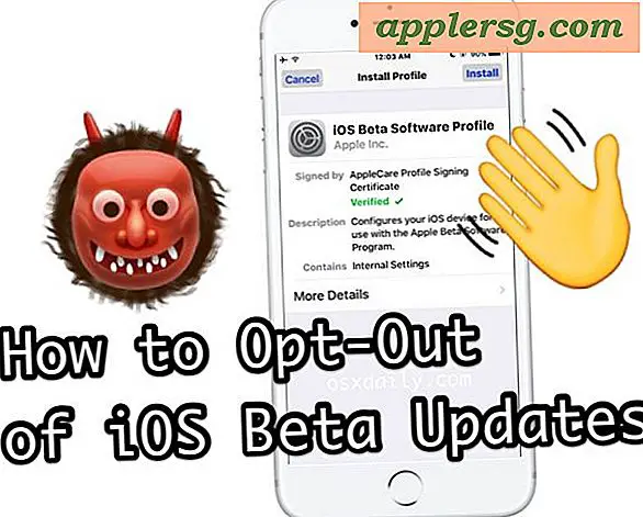 Sådan fjerner du iOS Beta-profil og opt-out af iOS Beta-opdateringer