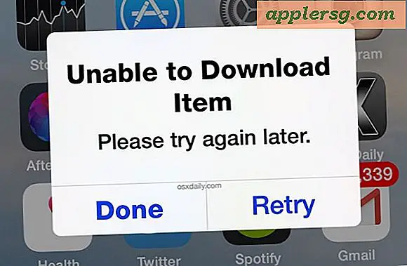 Løsning af "Ikke-downloadbar vare.  Prøv venligst igen senere "Fejlmeddelelse på iPhone