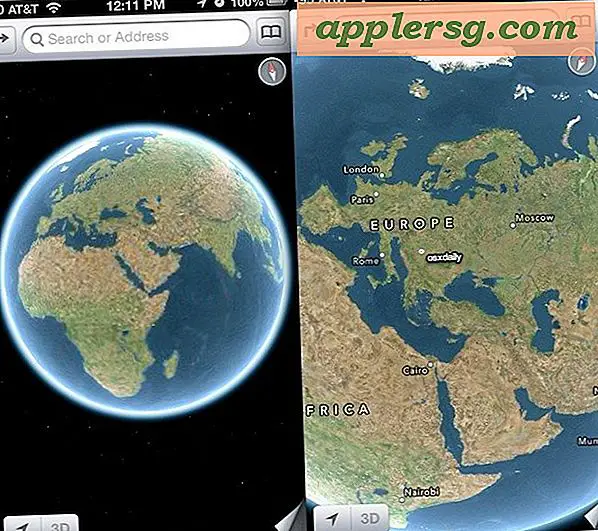Verwandeln Sie iOS Maps in einen virtuellen Globus, indem Sie das Bild verkleinern