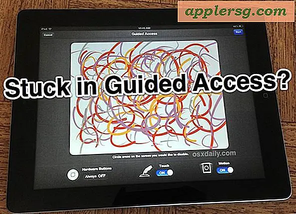 Vast blijven zitten in Guided Access met iOS 6?  Hier is hoe te ontsnappen
