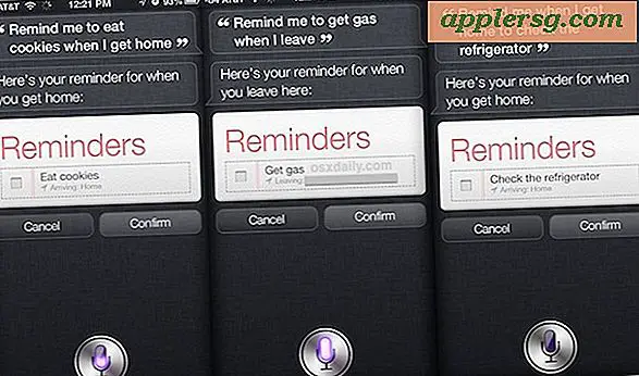 Stellen Sie ortsbezogene Erinnerungen mit Siri ein