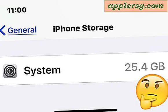 Så här minskar du "System" Storage Size på iPhone eller iPad