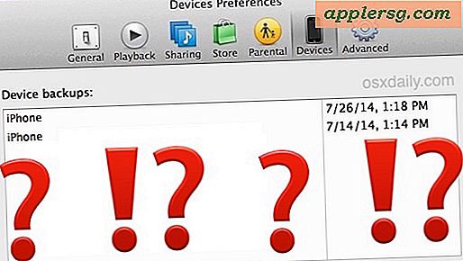 Come identificare i backup iOS da un altro in iTunes