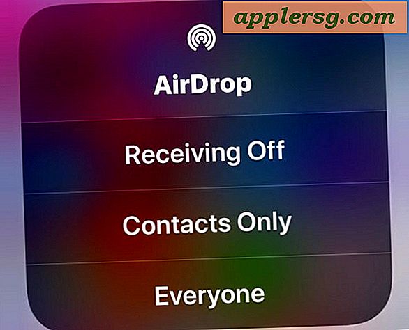 Zugriff auf AirDrop auf iOS 11 Control Center