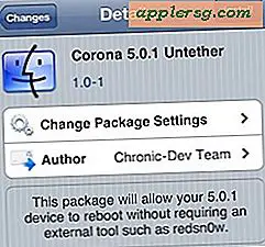Untether un jailbreak d'iOS 5.0.1 Tethered existant avec Corona