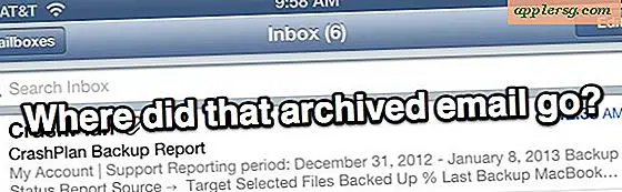 Rechercher des e-mails archivés et les déplacer vers la boîte de réception dans iOS