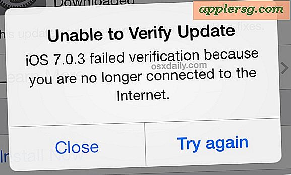 Åtgärda felet "Kan inte verifiera uppdatering" i IOS