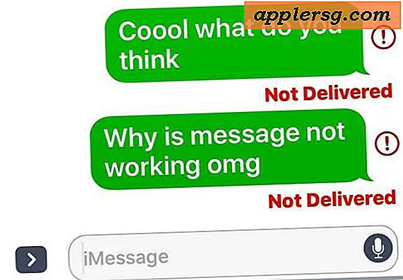 Comment renvoyer un iMessage sur l'iPhone pour corriger une erreur "Non délivré"