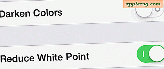 Brug Reducer White Point i IOS til Subtly Tone Down Hard Bright Colors