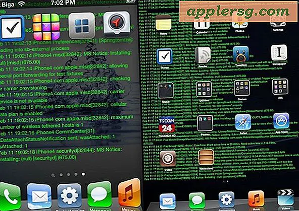 Lav en aktiv konsol Log baggrundsbaggrundet på iPad eller iPhone