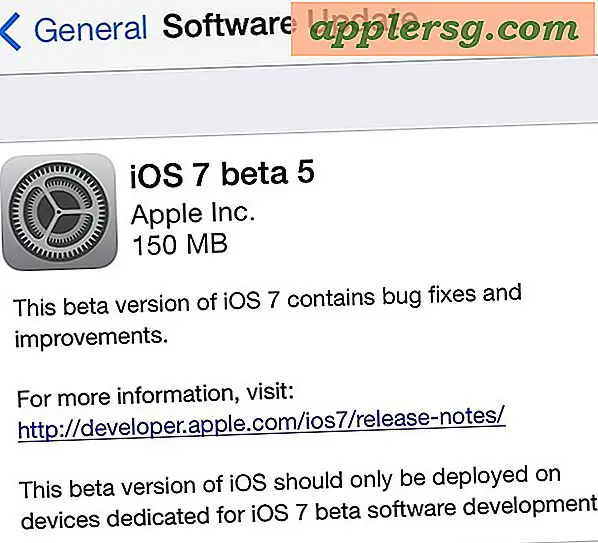 iOS 7 Beta 5 Udgivet for udviklere at hente