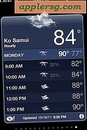 Få den timevise vejrudsigt i iOS 5 på iPhone og iPod touch