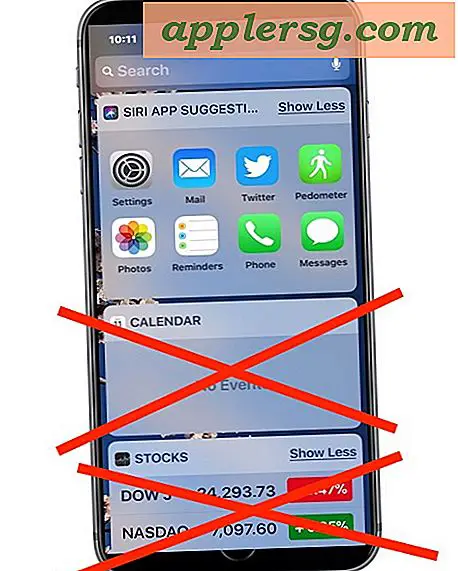 Hoe Widgets van vandaag scherm van iPhone of iPad te verwijderen