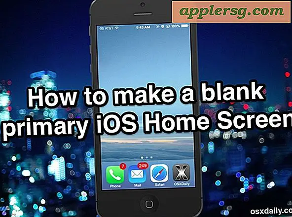 Sådan får du en App-Free Blank Home Screen i iOS
