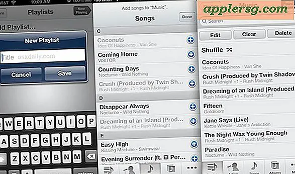 Maak een afspeellijst van muziek rechtstreeks op de iPhone