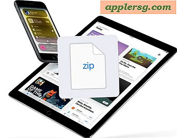 Sådan gemmes Zip-filer til iPhone eller iPad