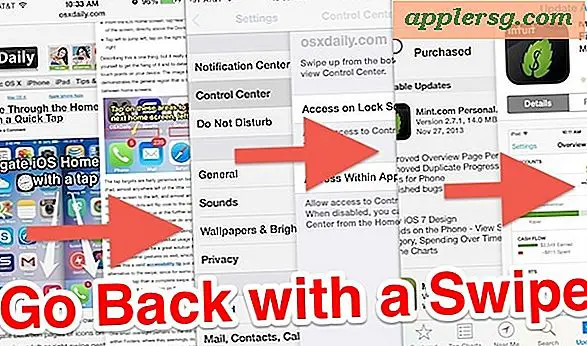 Verwenden Sie eine Swipe-Geste, um in vielen iOS-Apps zurückzukehren