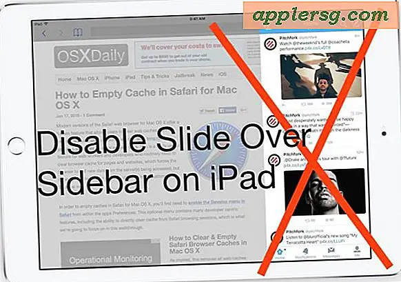 Hoe de Slide Over Sidebar op de iPad uit te schakelen