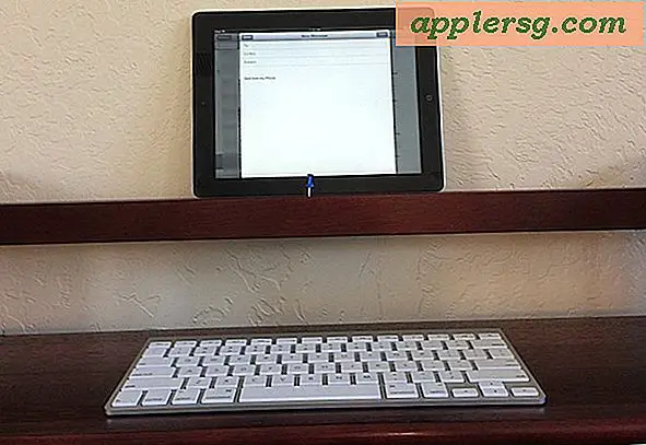 Richten Sie einen Instant-Stehpult mit einem iPad und einer drahtlosen Tastatur ein