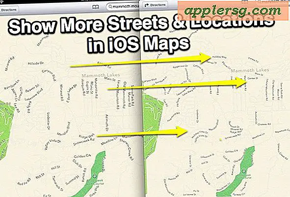Forbedre iOS-kort med enkle indstillinger Skift til Se flere steder og gader