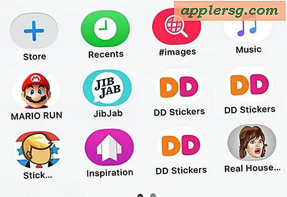 Sådan slettes meddelelser Apps & Stickers i iOS 10
