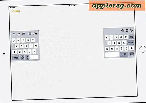 Hoe het iPad-toetsenbord te splitsen voor eenvoudiger typen
