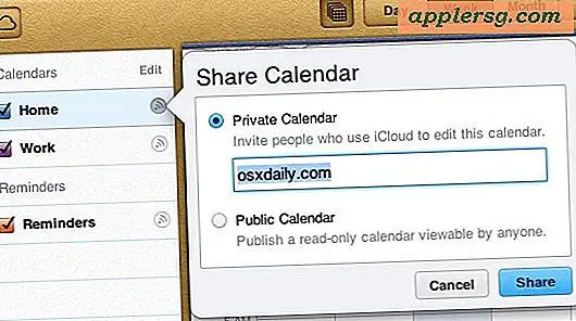 Del iPhone, iPad og Mac kalendere med nogen anden fra iCloud