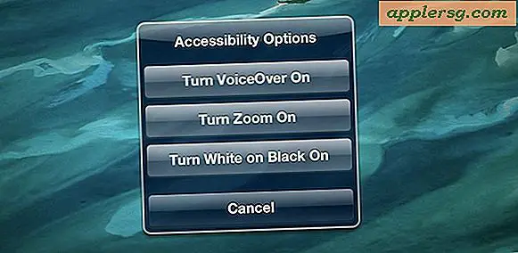 Attiva / disattiva la modalità schermo "Bianco su nero" su iPad