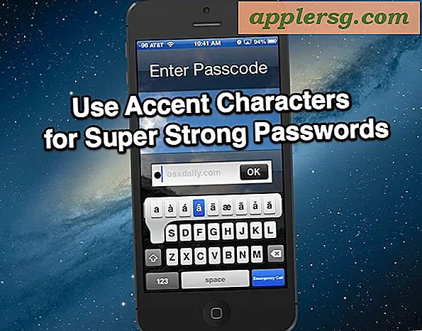 Imposta una password iOS ultra-forte utilizzando caratteri di accento