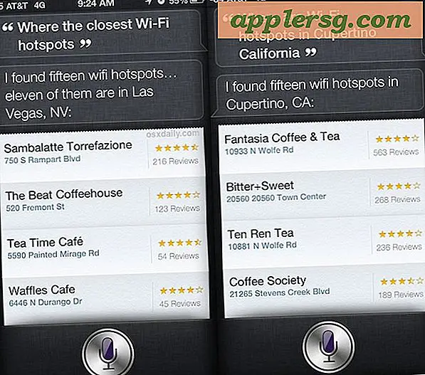 In der Nähe finden Sie Wi-Fi-Hotspots mit Siri