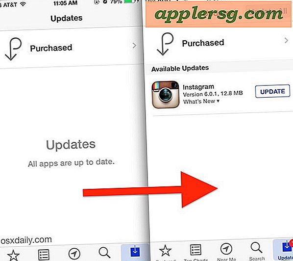 Appopdateringer vises ikke i iOS App Store?  Her er en løsning til iPhone og iPad