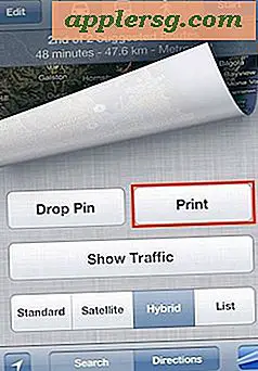 Udskriv kort og anvisninger Direkte fra en iPhone og iPad med Maps App