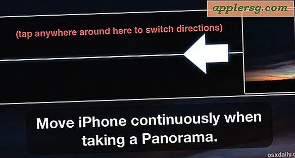 Wechseln Sie die Richtung, wenn Sie Panoramafotos mit dem iPhone aufnehmen