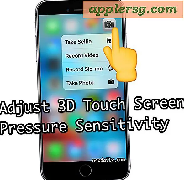 Sådan ændrer du 3D Touch Pressure Sensitivity på iPhone