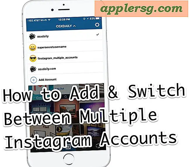 Sådan skifter du flere instagramprofiler og -konti på iPhone nemt