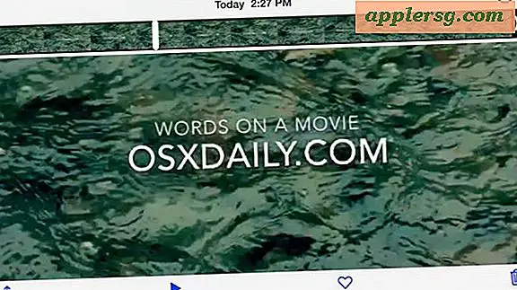 Sådan placeres tekst på video med iMovie til iPhone