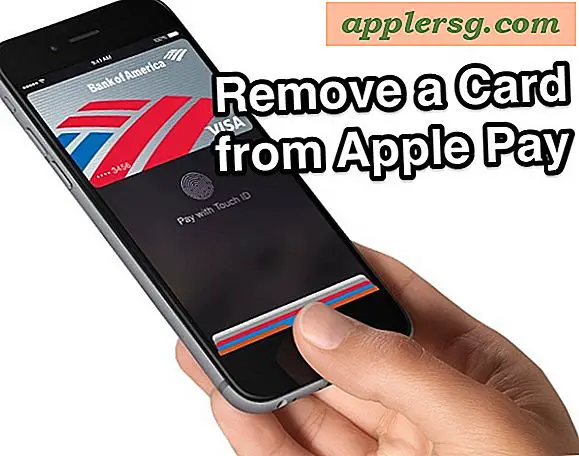 Hoe een kaart te verwijderen van Apple Pay op de iPhone