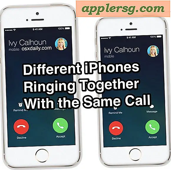 "Vi har forskellige telefonnumre, hvorfor ringer vores iPhones på samme tid?"