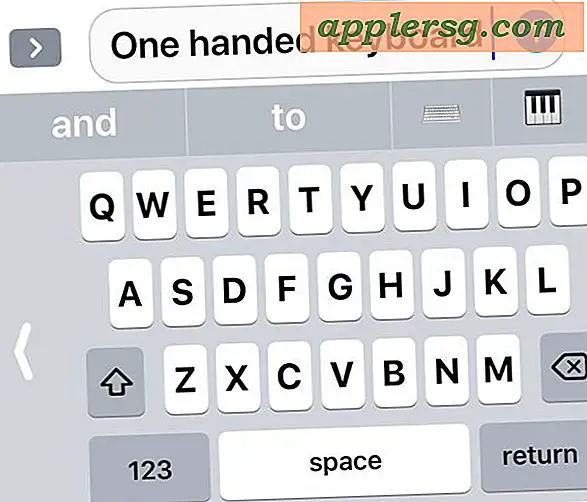 Hoe het toetsenbord met één toetsenbord te gebruiken op de iPhone