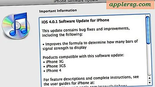 IOS 4.0.1-uppdateringen släpptes för iPhone