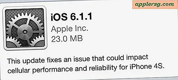iOS 6.1.1 Udgivet til iPhone 4S for at løse mobilnetværksproblemer