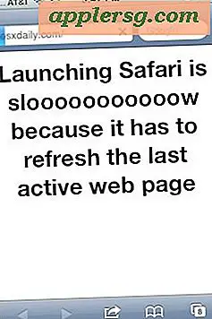 Gør Safari på iPhone Launch hurtigere med en tom side