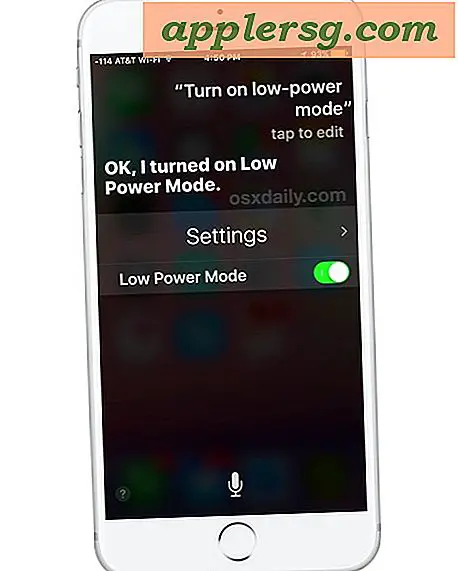 Snabbt vänd iPhone-batteri Spara lite strömläge på och av med Siri