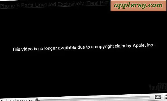 Vidéo alléguée de l'iPhone 5 tirée de YouTube "en raison d'une revendication de droit d'auteur par Apple Inc"
