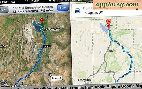 Find de bedste anvisninger på iPhone ved at sammenligne alternative ruter i Maps Apps